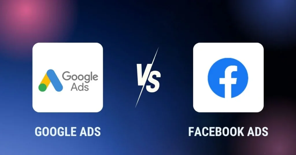 comparison between google ads and facebook ads
